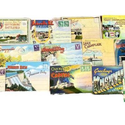 Collection 1940s Girl Scout, Gettysburg, South Carolina Postcards & Souvenirs Folders