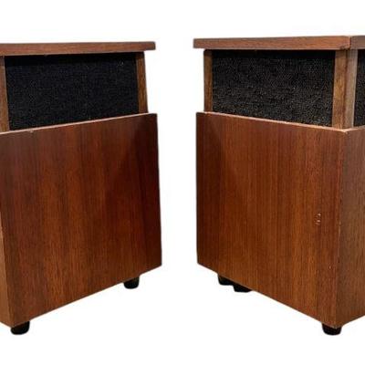 Mid Century OMNI Speakers 4-Dimensional Walnut