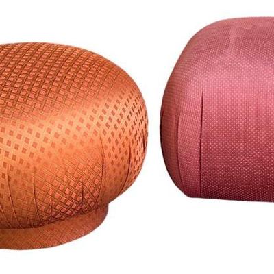 Two ADRIAN PEARSALL Style Ottoman Poufs