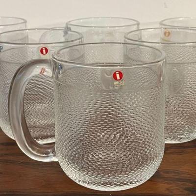 IITTALA Glass Beer Mugs, Set of 6