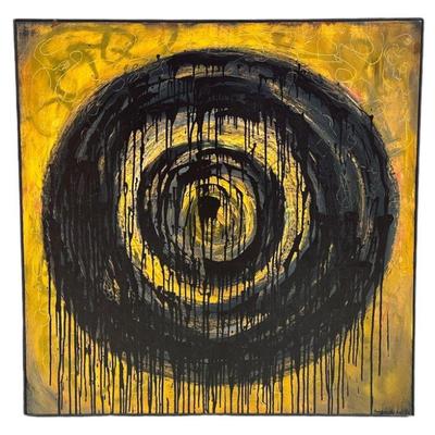 KENNAN DEL MAR Mid Century Style Mixed Media on Canvas