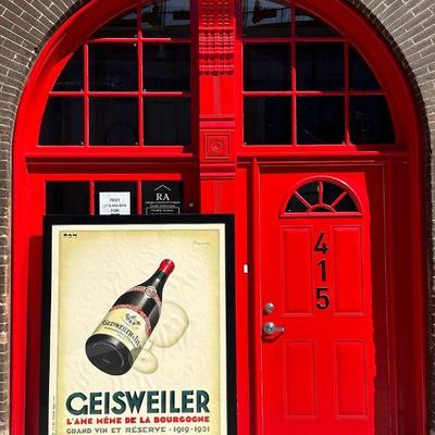 5' GEISWEILER French Wine Advertisement Poster