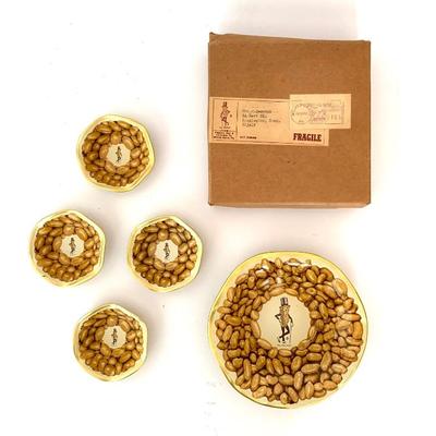 We’ve had these Mr. Peanut bowls before, but these are new in box from 1961