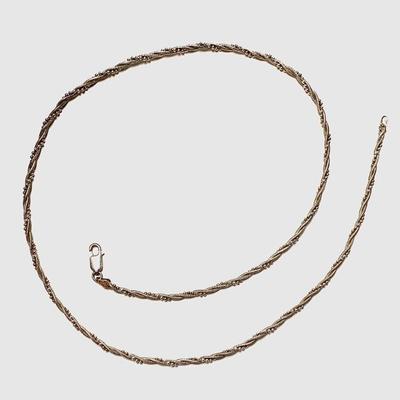 Sterling braided necklace