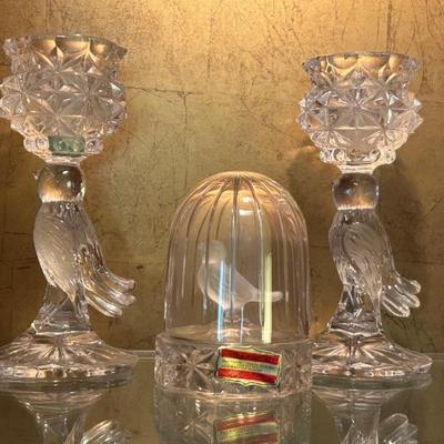 Beautiful Hofbauer Crystal. The Byrdes. West Germany. 