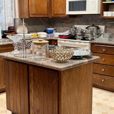 Packed kitchen. 