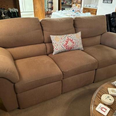 Two Lazy Boy wall hugging recliners. Clean, like new. 