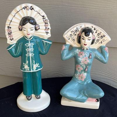 2 Weil Ware Asian Figures

