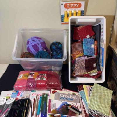 Crochet * Quilting * Fat Quarters * Fun Crochet Books * Needles * Zippy Loom
