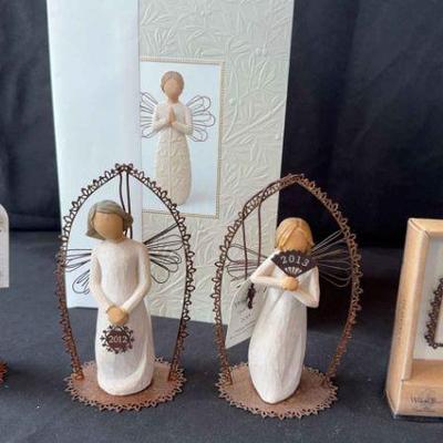 Willow Tree By Demdaco Christmas Ornaments * 2011, 2012 & 2013 Angels * Holy Family * Embossed Card
