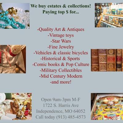 We buy estates & collections