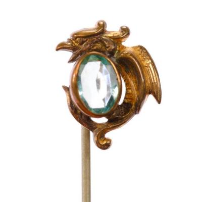 Jeweled Victorian Griffin Pin