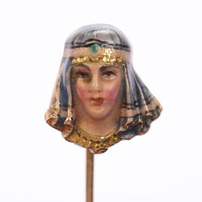 14 kt gold enamel Egyptian Revival