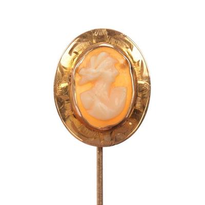 10 kt gold carved cameo