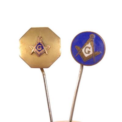 Enamel Free Mason pins