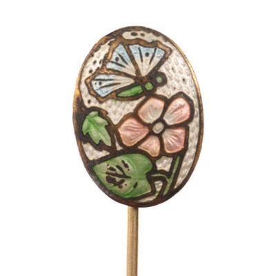 French Plique-a-jour enamel pin
