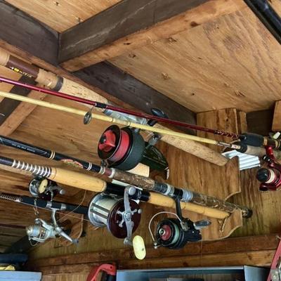 So many fishing poles! 