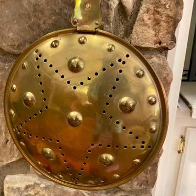 Brass bed warmer