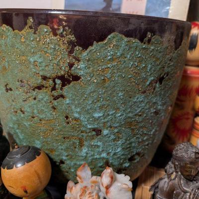 MCM Lava Glaze Sand / planter jar Rare!!!
