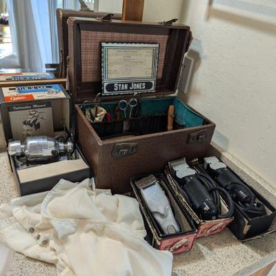 Vintage Oster & Andis clippers, razors & scissors