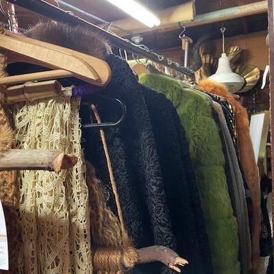 vintage fur coats, vintage clothing