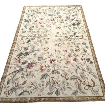 FRENCH NEEDLEPOINT/ AUBUSSON RUG
