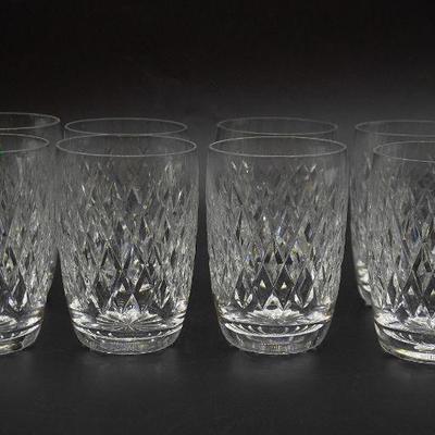 SET OF 8 WATERFORD CRYSTAL "BOYNE" HIGHBALL GLASSES
