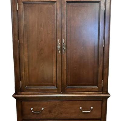 HAVERTYS MAHOGANY ARMOIRE CABINET