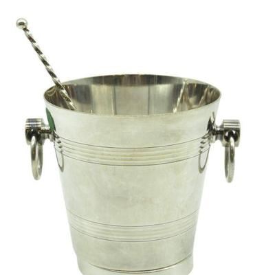 FRENCH MCM ICE BUCKET - ICE SPOON - TRIVET