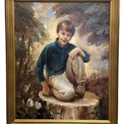 PORTRAIT OF A YOUNG BOY BY CARIN HEBENSTREIT