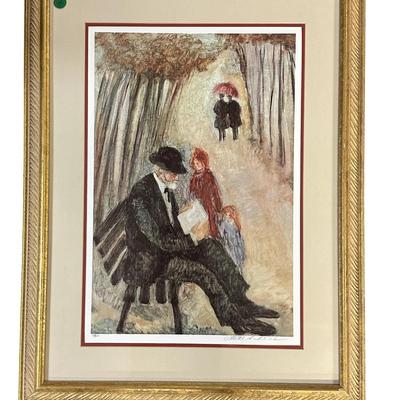 BARBARA A. WOOD SIGNED LIMITED EDITION LITHO "THE STORY"