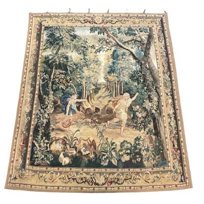 LARGE ANTIQUE FLEMISH TAPESTRY