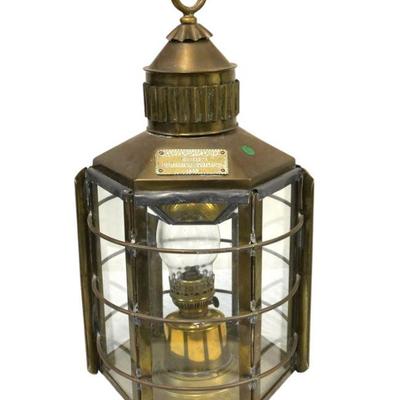 REPRODUCTION BRASS CLIPPER SHIP LANTERN