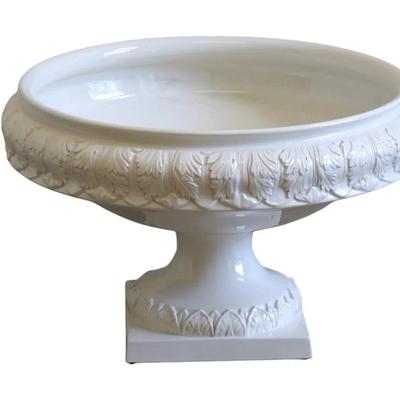 VINTAGE LARGE ITALIAN WHITE COMPOTE CENTERPIECE