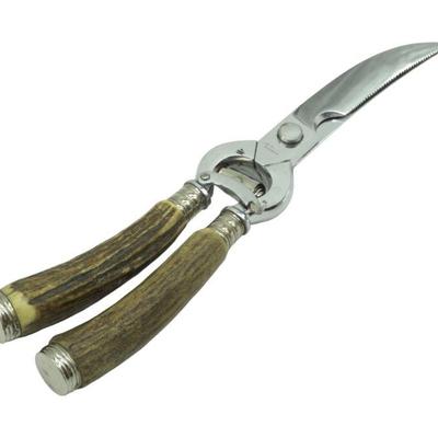 VINTAGE SOLINGEN ANTLER BONE SHEARS