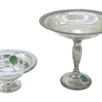 2 STERLING SILVER WEIGHTED COMPOTES