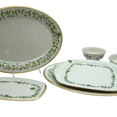6 PIECES LENOX HOLIDAY DINNERWARE COLLECTION