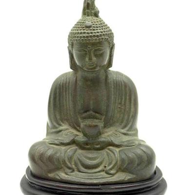 ANTIQUE THAILAND BRONZE SEATED BUDDHA