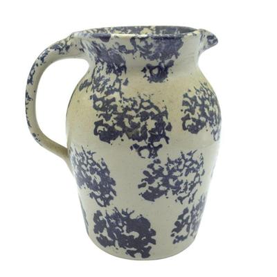 SPONGEWARE PITCHER CIRCA 1870
