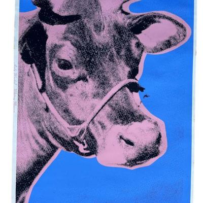 WARHOL 1971 COW WALLPAPER SCREENPRINT WHITNEY