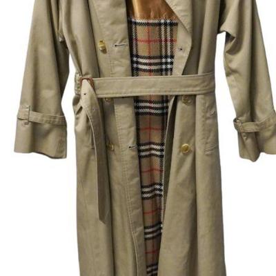 VINTAGE BURBERRY WOMENS TRENCH COAT - SIZE S/M