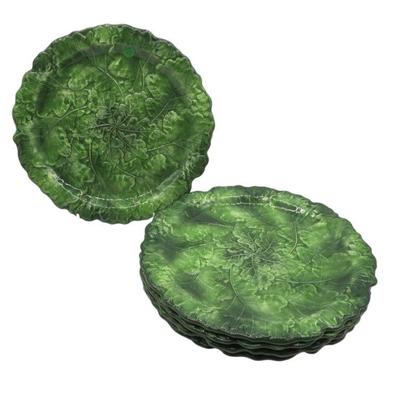 5 LARGE VIETRI FOGLIA CHOP PLATES ITALY