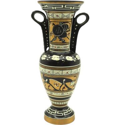 COPPER HAND PAINTED GREEK VASE