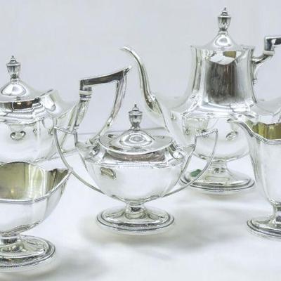 ANTIQUE REED & BARTON GORHAM STERLING SILVER PLYMOUTH TEA/COFFEE SET