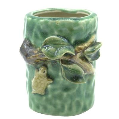 MAJOLICA STYLE TURTLE VASE