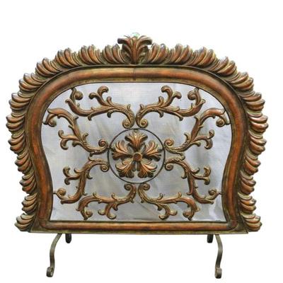 ORNATE LOUIS XV1 STYLE FIREPLACE SCREEN