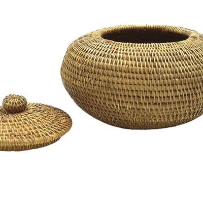 VINTAGE SENEGALESE AFRICAN STORAGE BASKET
