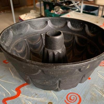 Cast iron Bundt pan