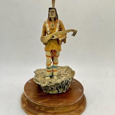 “The Vanishing American” Inspired by Frederic Remington 1991 Chillmark Fine Pewter Sculpture
