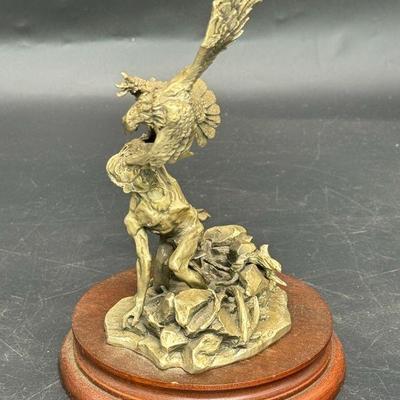 LE “Shoshone Eagle Catcher” Michael Arlen Boyett Chilmark Fine Pewter Figurine
